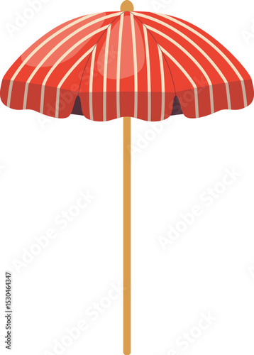 Beach Umbrella Illustration