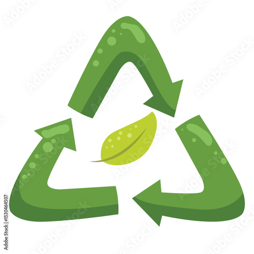 recycle symbol vector Illustration