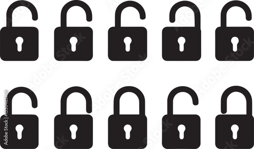 Security Access Icon – Unlock | EPS Vector Illustration