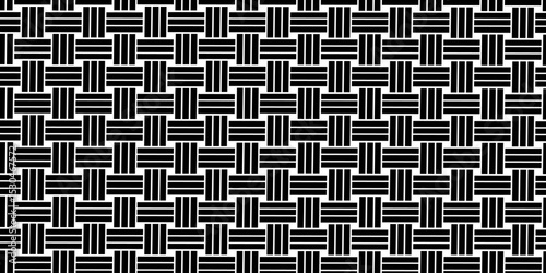 Weave Pattern Showing Repetition Useful as Background. Minimal line Seamless geometric pattern with shapes. Decoration and maze ornament square wall tile. colorful rattan weave texture background.