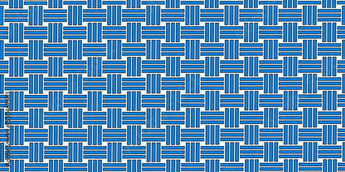Weave Pattern Showing Repetition Useful as Background. Minimal line Seamless geometric pattern with shapes. Decoration and maze ornament square wall tile. colorful rattan weave texture background.