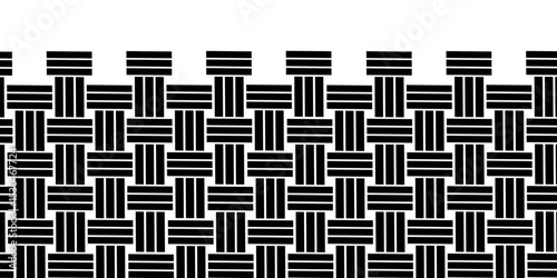 Weave Pattern Showing Repetition Useful as Background. Minimal line Seamless geometric pattern with shapes. Decoration and maze ornament square wall tile. colorful rattan weave texture background.