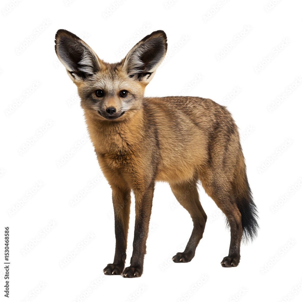 Fototapeta premium Bat-eared Fox: Wildlife Photography, African Animal Portrait