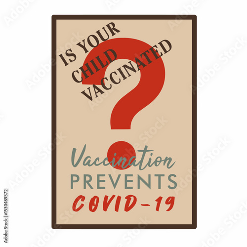 covid new variant vaccine poster with vintage style vector