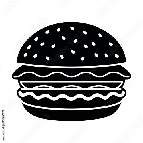 hamburger illustration 4th July 