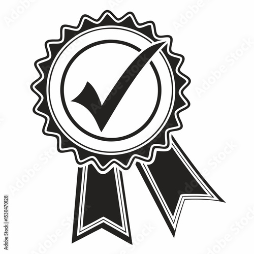 Golden best choice and satisfaction guaranteed seal with a quality checkmark icon design