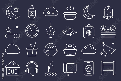 sleep-related line icons (11).eps