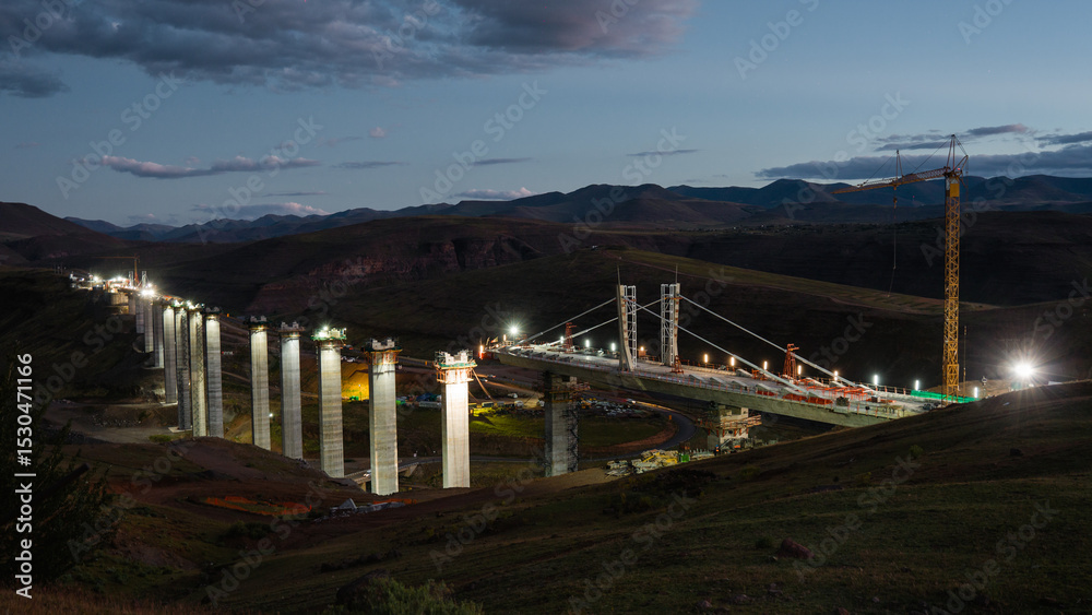 Obraz premium Mokhotlong bridge