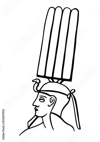 Line Drawing Of Ancient Egypt Hieroglyph