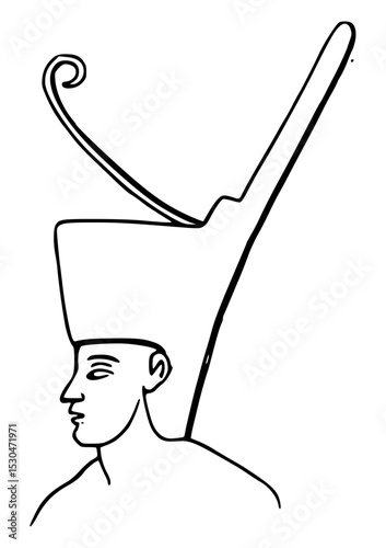 Line Drawing Of Ancient Egypt Hieroglyph