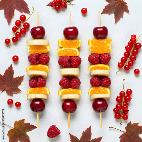 Autumn Fruit Skewers A Delicious and Vibrant Treat