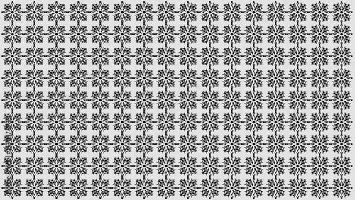 Symmetrical decorative elements arranged in rows to craft an orderly and peaceful desktop background.