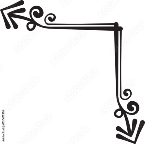 Border corner line