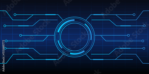 Abstract Technology Background Futuristic Circuit Board Design