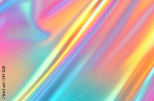 Abstract Holographic Fabric Gradient Background