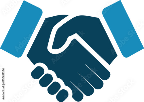 Handshake Silhouette: Deal Icon

