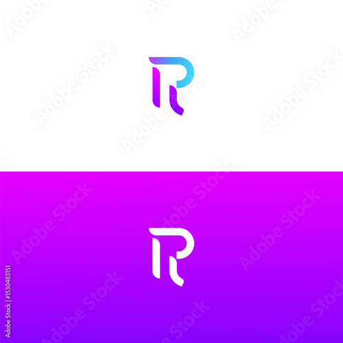 Interlocked HR, RH letter Design Minimalist, Modern, Branding, Identity, Creative, Symbol.