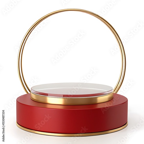 Modern product mockup podium