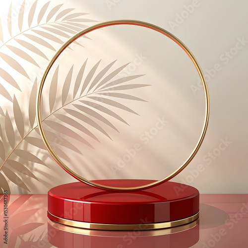 Modern product mockup podium
