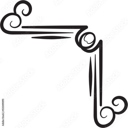 Border corner line