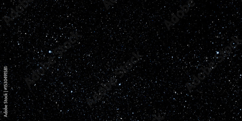 Fototapeta Naklejka Na Ścianę i Meble -  Space star shape sky night background, black starry cosmos abstract pattern dark blue science, textile cosmic galaxy astronomy decoration fantasy wallpaper landscape.