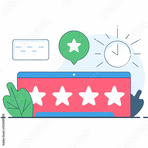 Highly Rated Customer Feedback & Review System with Stars, Ratings, and Timely Service for Excellent User Experience