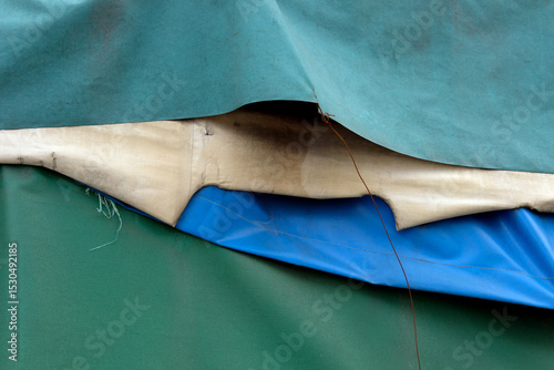 blue fabric texture