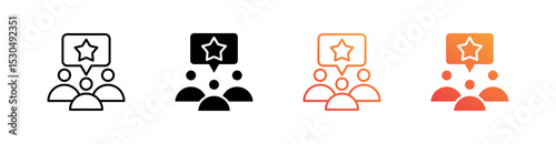Customer Insights Multiple Style Icon Set Vector 