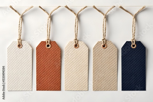 Blank Rustic Paper Tags with String
