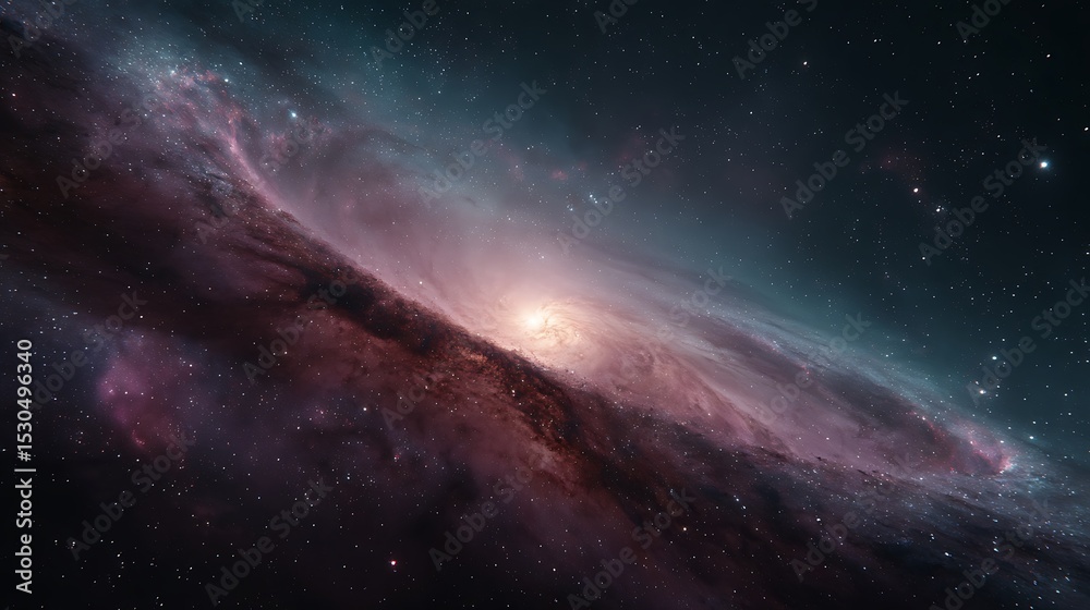 Naklejka premium Distant galaxy star cluster