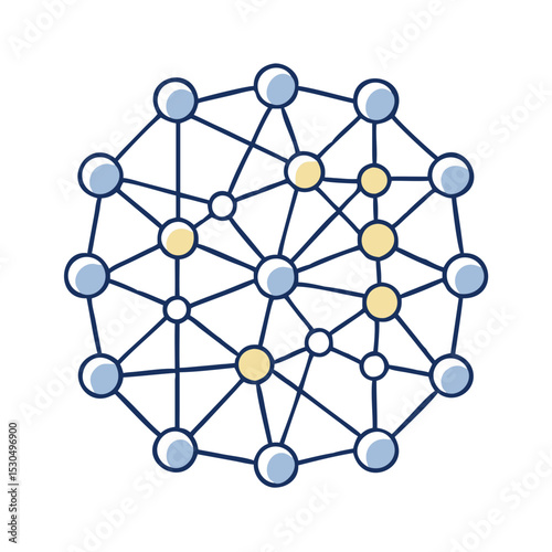 Connected dots in a network pattern  indicating community interaction 