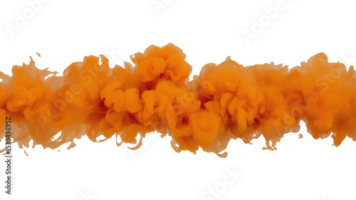 "Create a minimalist poster design for a music festival, using the vibrant orange smoke as a central, energetic element against a clean background."