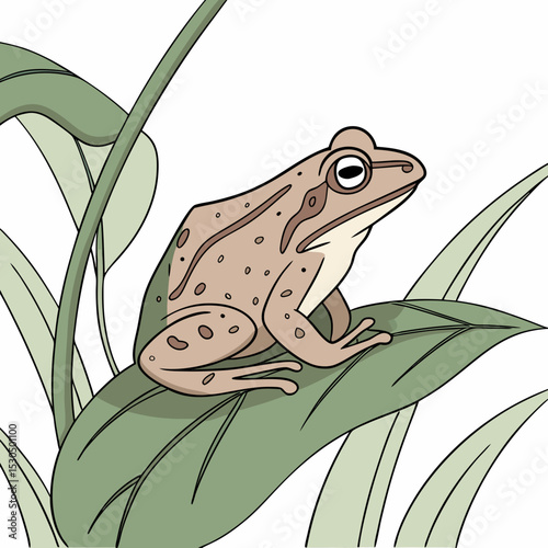 Frog – Isolated Vector Illustration

