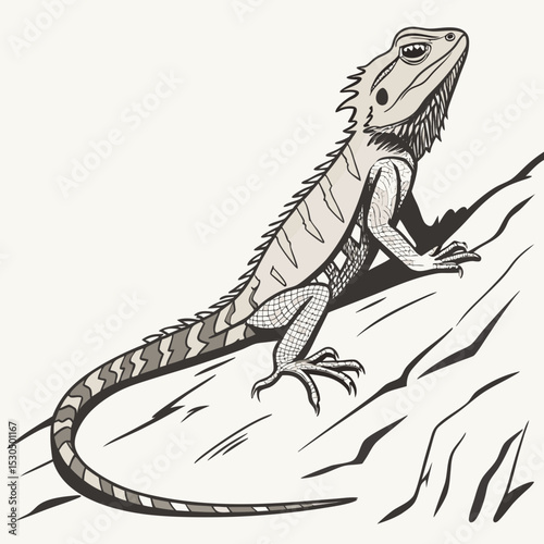 Lizard – Isolated Vector Illustration

