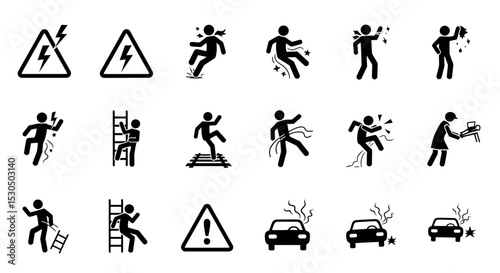Safety Symbols Showing Potential Hazards