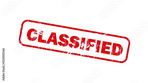Classified stamp animation | Animated classified stamp