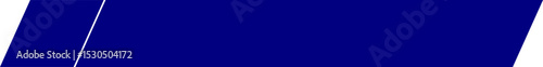 slanted end blue ribbon banner with bold outline