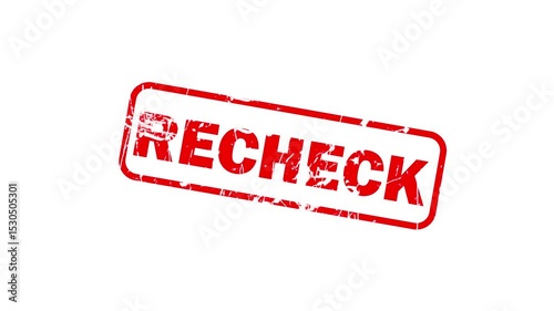 Recheck stamp animation, Animated Rubber stamp