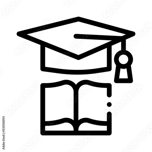 graduation line icon