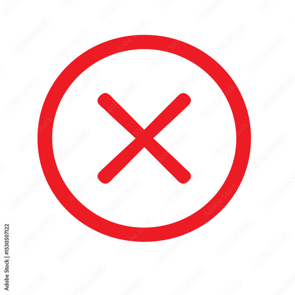 Obraz premium red cross icon