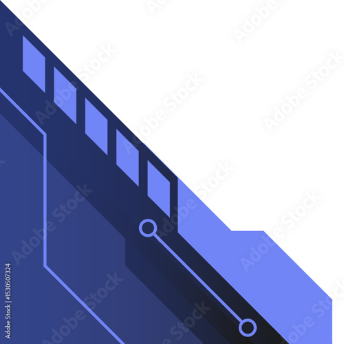 Gradient Futuristic Tech Corner