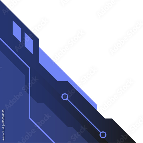 Gradient Futuristic Tech Corner
