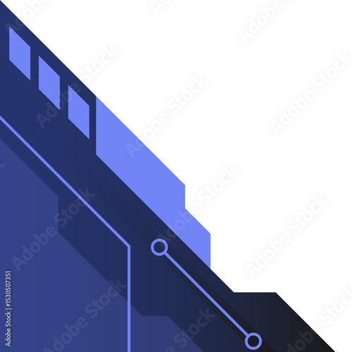 Gradient Futuristic Tech Corner