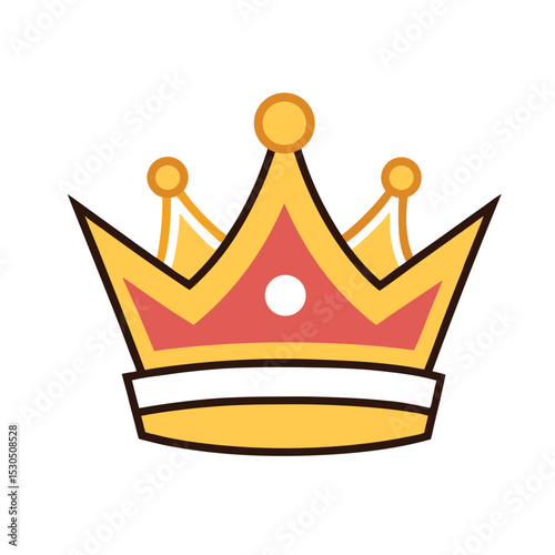 golden crown vector illustration
