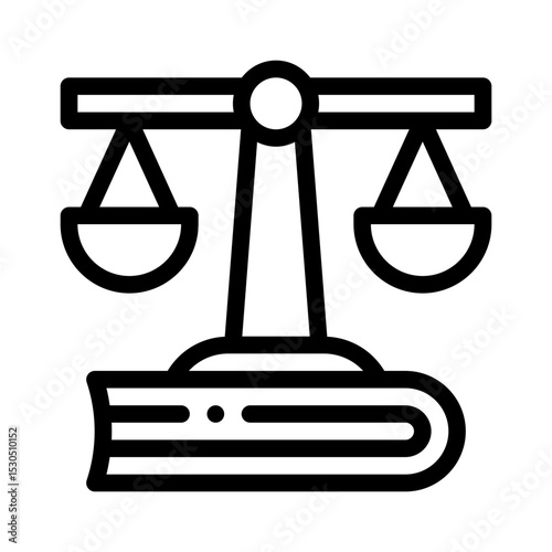 law book line icon