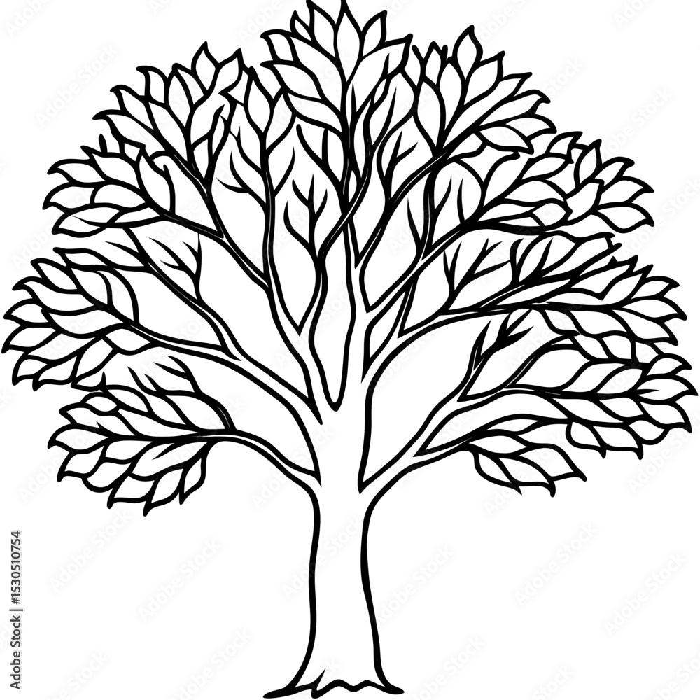 Obraz premium black and white tree