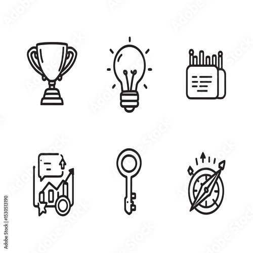 business coaching and mentorship line art vector design