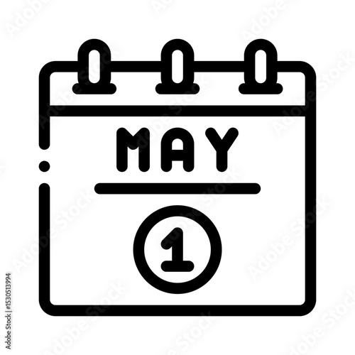 labour day line icon