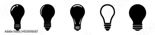 Five different light bulb designs show innovative approaches to energy saving