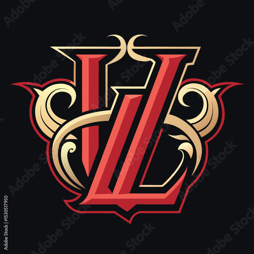 Creative Letter LV Logo Design Icon , LV Vector Logo Template